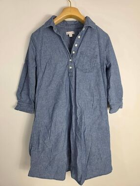 GAP maternity button-down shirt dress Blue XS